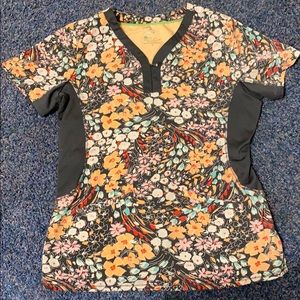 Floral Scrub Top
